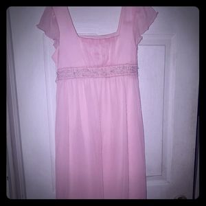 Girl Beautiful Pink Party Dress